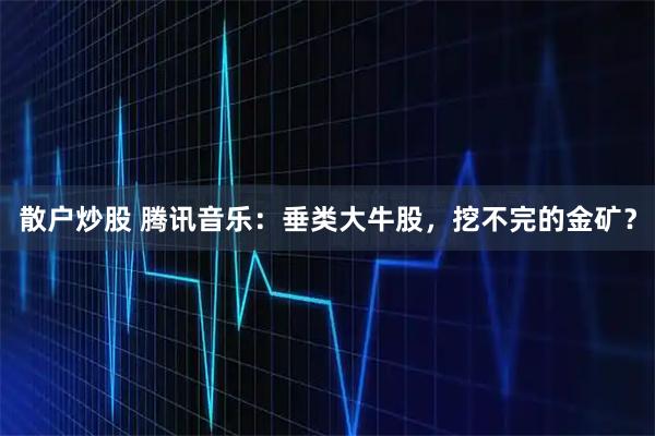 散户炒股 腾讯音乐：垂类大牛股，挖不完的金矿？