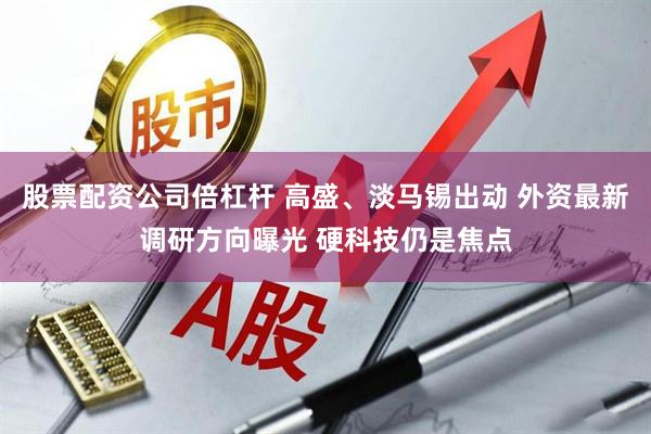 股票配资公司倍杠杆 高盛、淡马锡出动 外资最新调研方向曝光 硬科技仍是焦点